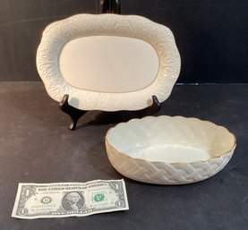 2  Vintage Porcelain Lenox Pieces For Your Collection