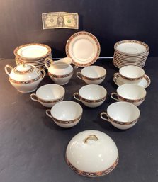 Antique All Tielsch 32 Piece Group Of Fine Porcelain From Germany:  G.T Altwasser: Silesia