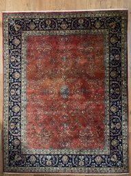 120 X 92 Antique Lillihan Persian Hand Notted Carpet Circa 1900