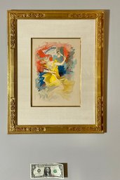 Antique French Belle Epoch Lithograph Le Courrier Francais