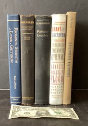 5 Civil War Hardcover Books Various Titles By Various Authors (look!)