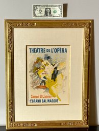 Antique French Belle Epoch Lithograph Theatre De LOpera
