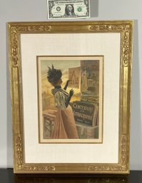 Antique French Belle Epoch Lithograph Centenaire De La Lithographie