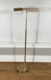 Iconic Mid Century  Holtkotter Leuchten Adjustable Brass Floor Lamp