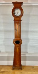 Original Louis XV Carved Walnut Tall Case Clock