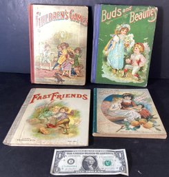 4 Antique Children's Books 1888, 1903, 1904,