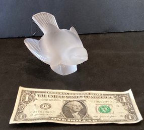 Vintage Lalique Crystal Bird