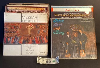 8 Vinyl Eclectic Album Mix 8 Albums: Buddy Rich/Peter-Paul-Mary/Marshall Tuckerclassical Orch.