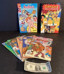 7 Comic-Con Books!  Scooby  Doo, Archie, And Simpsons