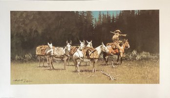 Original 1980 Frank McCarthy New Old Stock Lithograph  Pencil Signature 623/1000