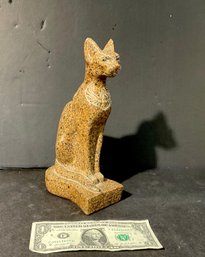 Soapstone Egtptian Goddess Cat BASTET Goddess Cat