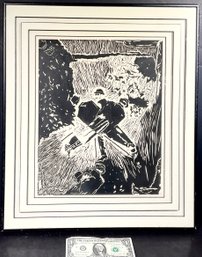 Wood Cut By Gyula Derkovitz Hungarian 1894-1934