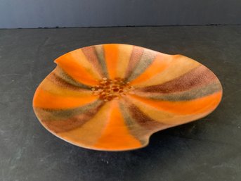 Mid Century Bovano Metamorphic  Enameled Center Dish