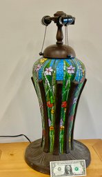 Mosaic Glass & Bronze Table Lamp.