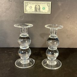 Simon Pierce  Heartland Signed Candlesticks