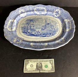 Rare  ORIENTAL Pattern  English Antique Ridgeway Platter 17 Serving Platter
