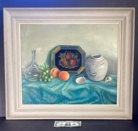 Original Painting Tilled: The Ginger Jar By Artist Winifred B. Gillett