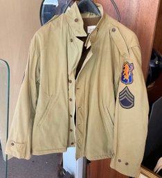 WWII Army Field Jacket 6th. Armored Calvary Size 46 Reg.