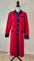Vintage Nat Kaplan Red Ultra Suede Coat Size 14