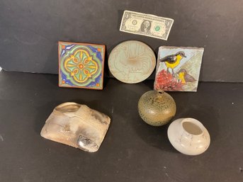 6 Piece Lot Art & Studio Pottery