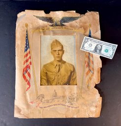 WWII US Army Photograph Of A Enlisted Soldier