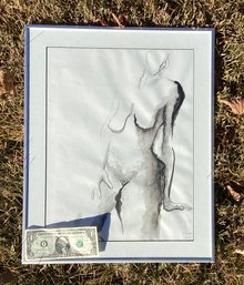 Female Study Mixed Media By Artist A. Sawyer 03/94.