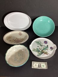 5 Piece Group Of Bowls And Serving Dishes