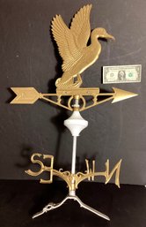 Ducks Brand Brass Weathervane New-never Used