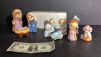 Original Sisters Of The Cross Nativity Child Figures Mint In Box
