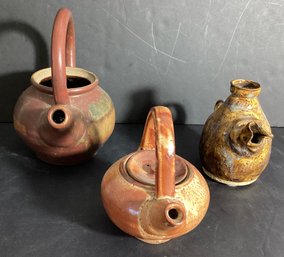 3 Handmade Teapots
