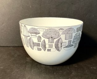 Vintage Arabia/Finel Mushroom Enameled Bowl By Kaj Franck & Esteri Tomula