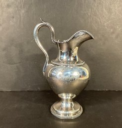 Antique American Coin Silver Claret Jug  Jones, Shreve, Brown Co. #17