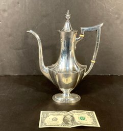 Vintage Gorham Plymouth Pattern Tall Slender Coffee Pot  #16