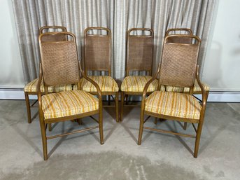 6 Mid Century Modern Drexel Dining Chairs Benchcraft Design