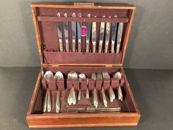 78 Pcs.Towle Flute Sterling Silver Flatware And Accompanying Salad Fork/spoon Server #4*1