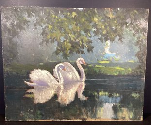 Original Saxon Burr  Oil Painting On Board