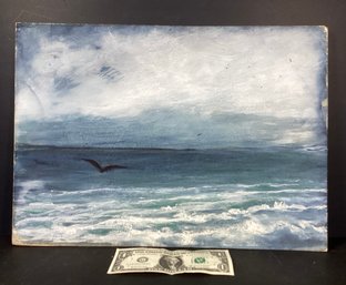 Original Painting Bird On The Water, By Artist, M. Dickenson Ryburn