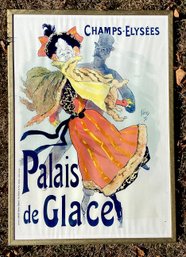 Large Color Lithograph Poster Designed By Jules Cheret Circa 1900