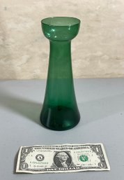 Blenko Mid Century Green Flower Vase