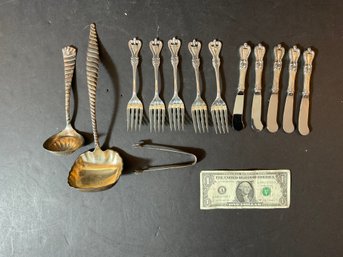 13 Pieces Sterling Silver Flatware