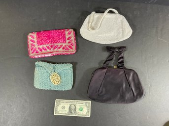 4 Vintage Ladies Evening Bags