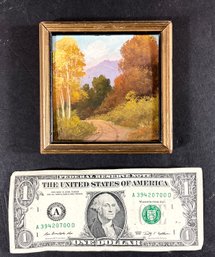 Original Oil Painting Of An Autumn Scene By Willard J. Page.