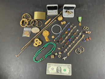 Large Lot Of Costume Jewelry