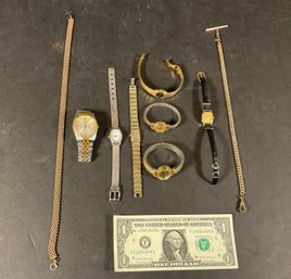 Lot Of Ladies And Men Watches & Chains