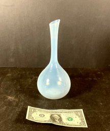 Mid Century Modern Vintage Opalescent Blown Glass Vase