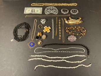 Lot Of Vintage Costume Jewelry