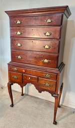 Antique New York State Cherry Highboy Circa 1750