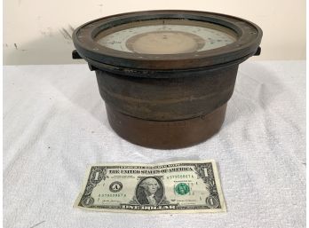 Antique Bronze Kelvin White Boston And New York Ship Compass