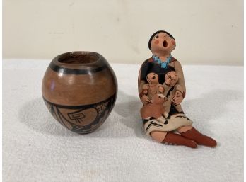 Lot Of 2 Native American Pottery Pieces