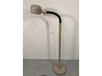 Vintage Retro Gooseneck Floor Lamp In Biege